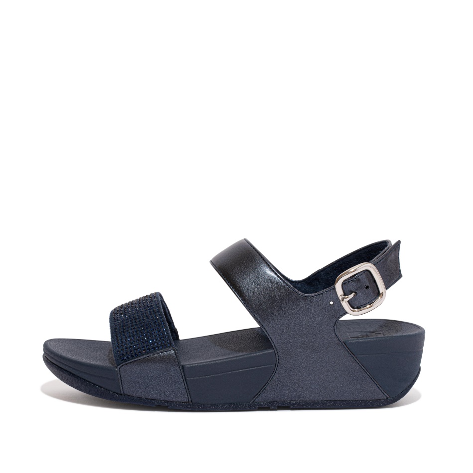 Fitflop LULU Crystal Back-Strap Sandals All Black [FIFLCASKU234 ...