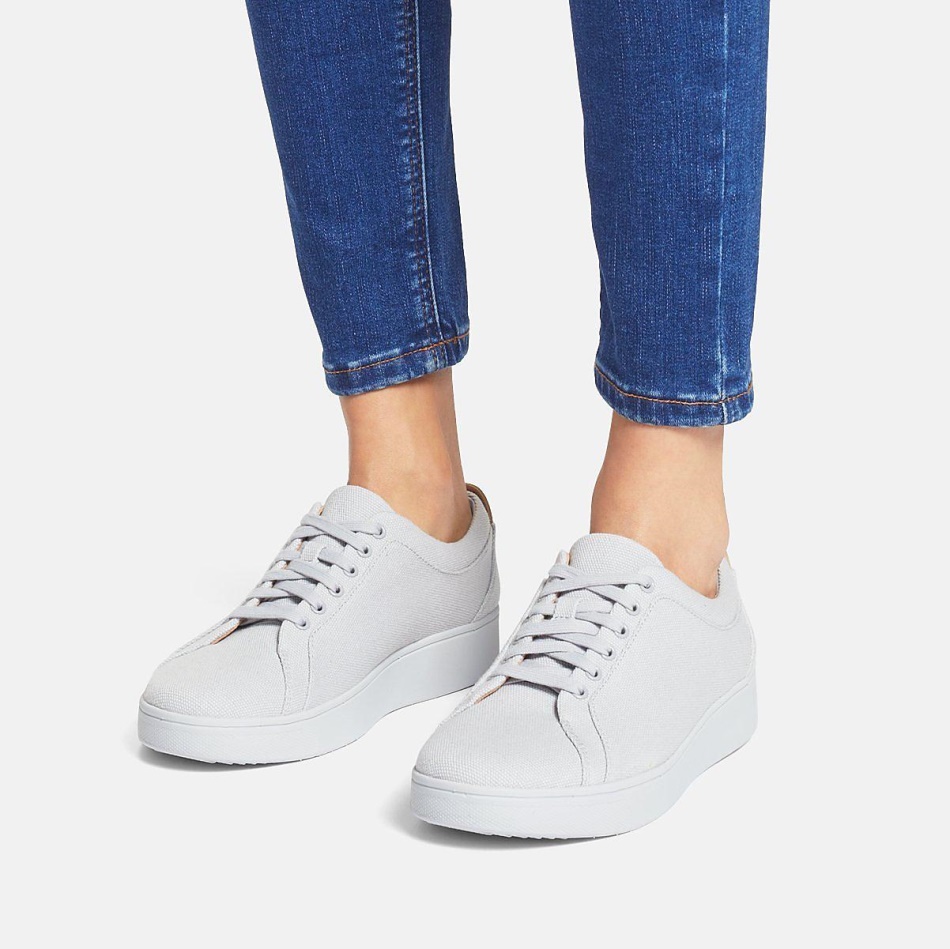 Fitflop RALLY Canvas Sneakers Soft Grey