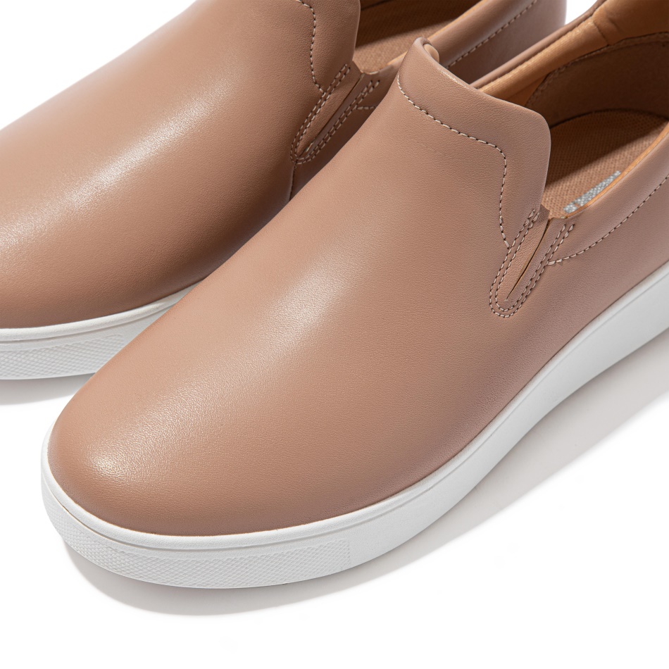 Fitflop RALLY Leather Skate Sneakers Naked Pink